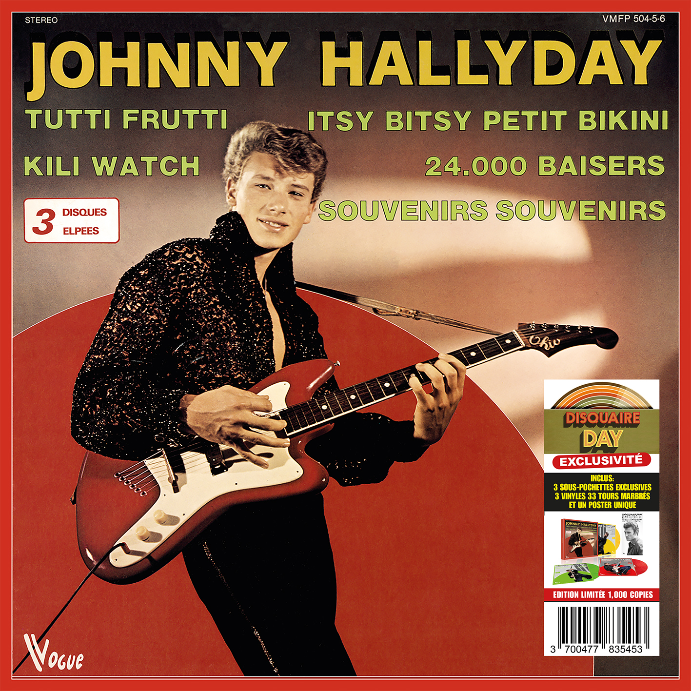 JOHNNY HALLYDAY coffret vinyl collector vogue 1960-1961, 7inch box for sale  on Ultime Music